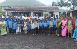 रायगड जिल्हा परिषद उच्च प्राथमिक शाळा रेपोली येथे भव्य शाळा प्रवेशोत्सव