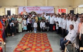 नीलम संतोष म्हात्रे यांच्या अध्यक्षतेखाली समाज मेळावा, विद्यार्थी सत्कार आणि खेळ पैठणी कार्यक्रम उत्साहात संपन्न