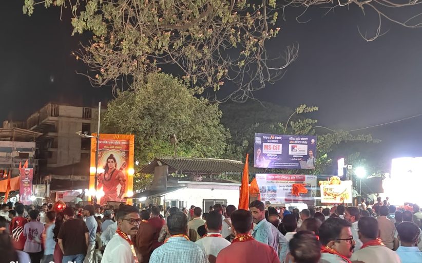 माणगांवात श्री रामनवमी निमित्त शोभायात्रेत हजारोंच्या संख्येने जनसागर लोटला;    जय जय श्री राम गजराने माणगांव दुमदुमला;     माणगांवात पार पडली कोकणातील सर्वात मोठी श्री राम नवमी