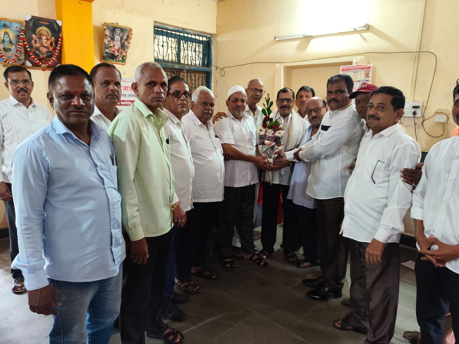 माणगाव तालुका शेकाप च्या तालुका चिटणीस पदी सखाराम जाधव यांची नियुक्ती.