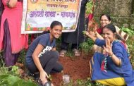 राष्ट्र सेविका समिती अरुंधती शाखा माणगाव यांच्या मार्फत वृक्ष रोपण .