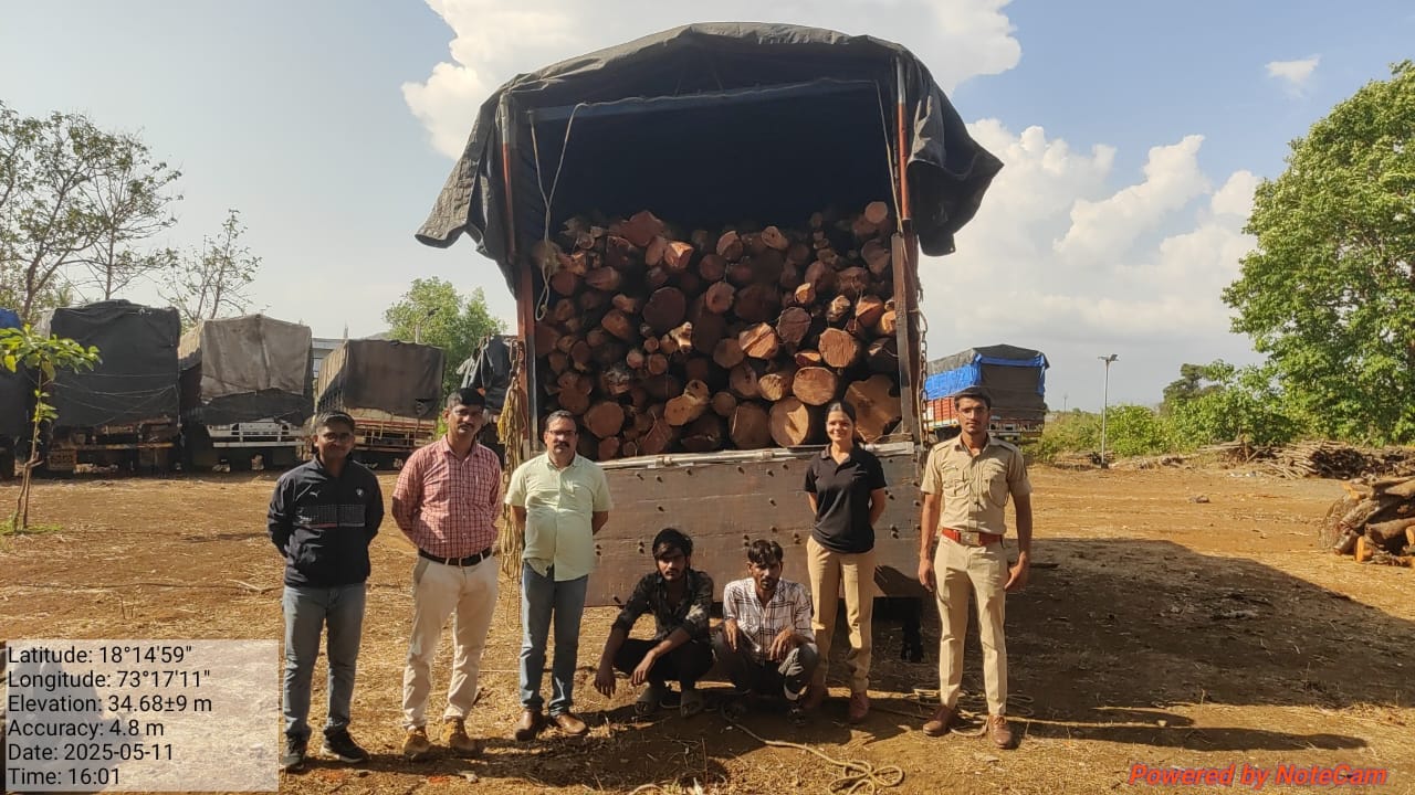 माणगावात वनविभागाची अवैद्य खैर वाहतुकीवर कारवाई